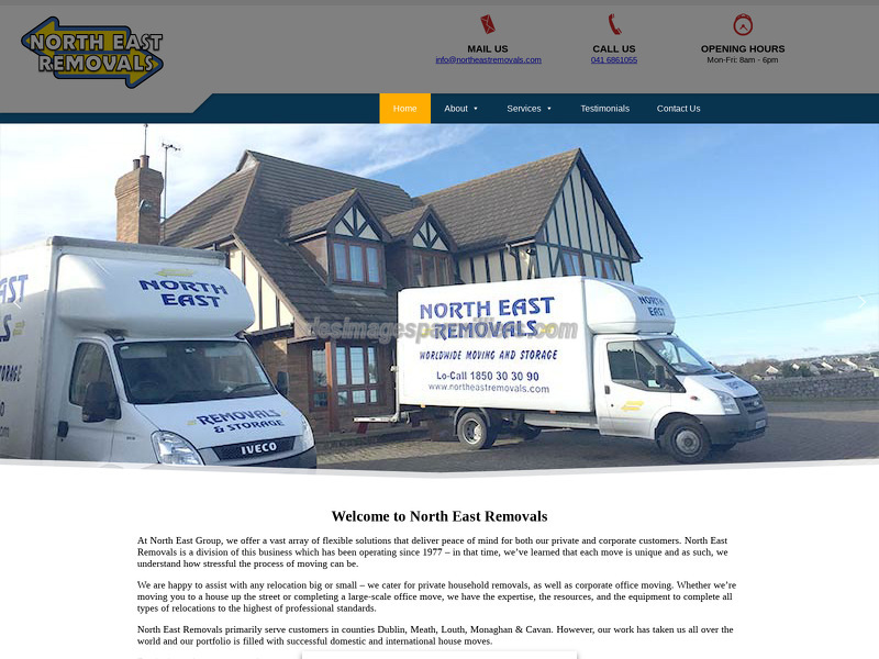 North East Removals strona www